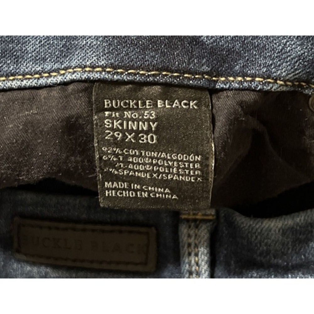 Buckle Black Fit No. 53 Skinny Stretch MidRise Medium Wash Jean SZ 29x30 (30x30) - Picture 4 of 11